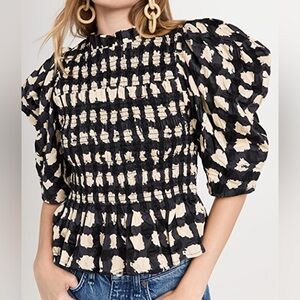 SEA NY GINGER GINGHAM TOP